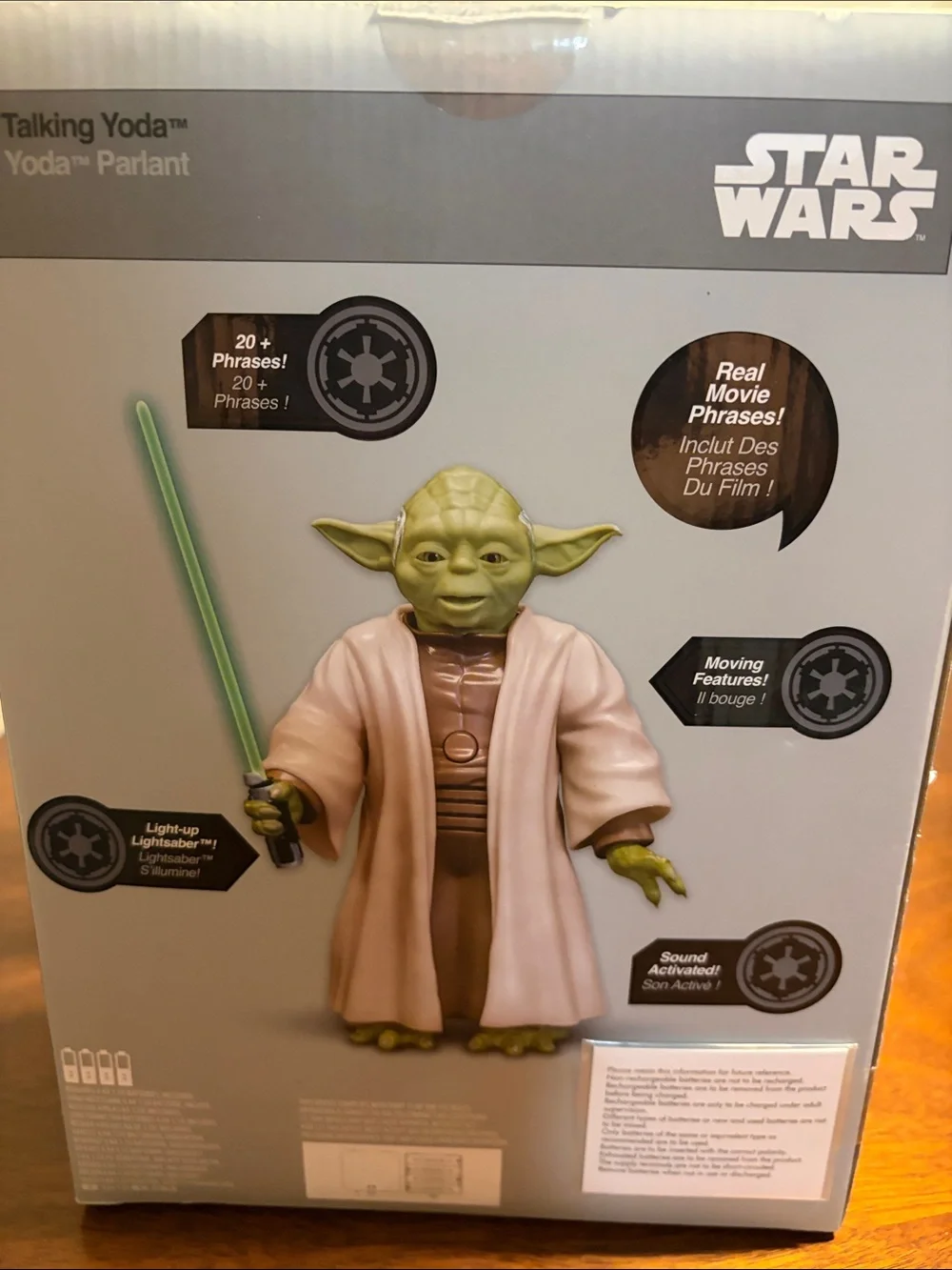 Star Wars Yoda Figure with Green Lightsaber and Tan Robe